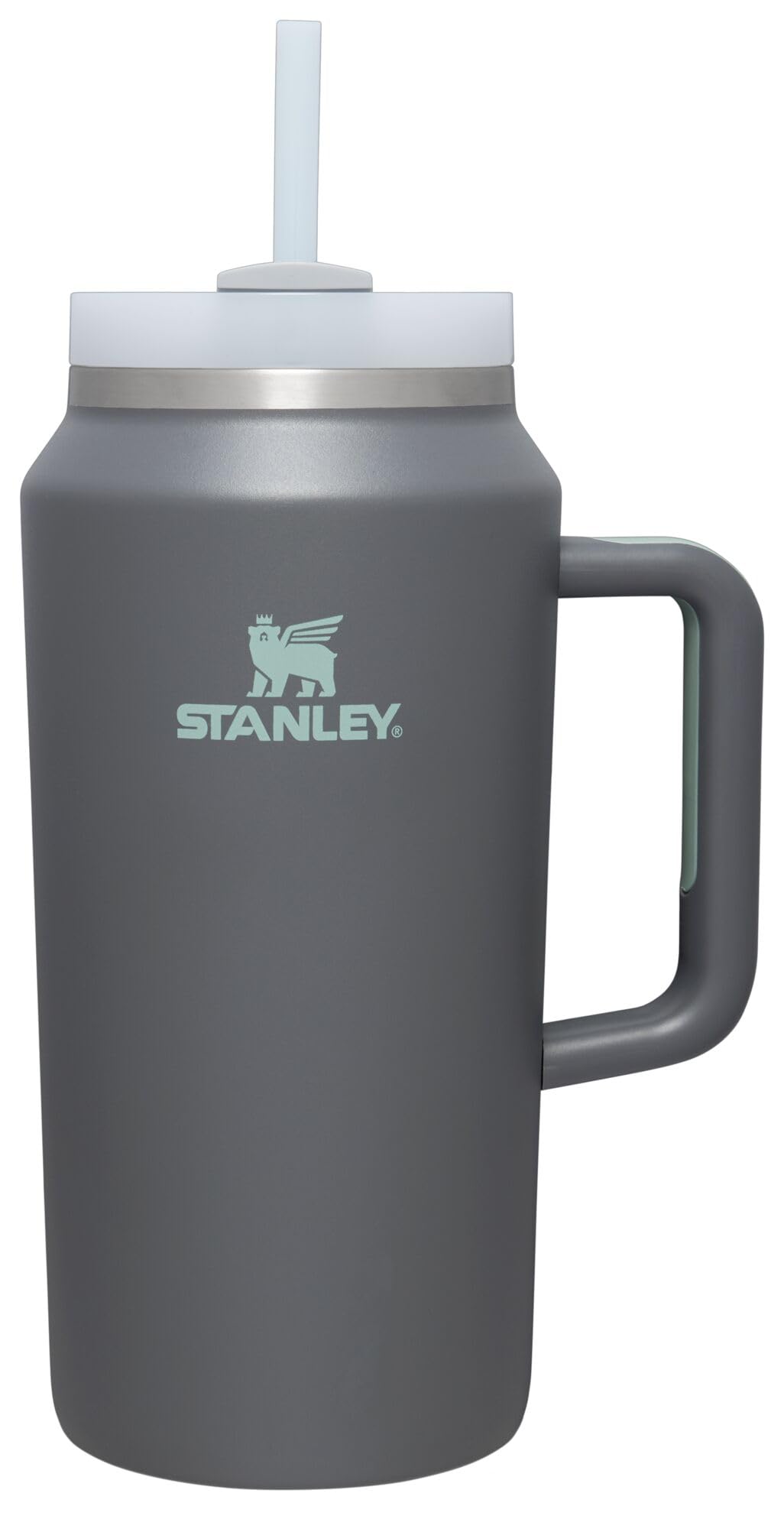 Stanley Quencher H2.0 FlowState Stainless Steel Vacuum Insulated Tumbler with Lid and Straw for Water, Iced Tea or Coffee, Smoothie and More, Charcoal, 64 oz