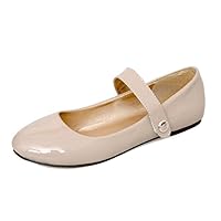 Women Marry Jane Flats with 4-Colors and Plus Comfortable Working Flat Shoes