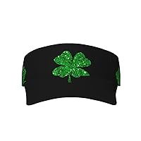Niedlicher St. Patrick's Day Glückskleeblatt-Hut, Sonnenschutz, grünes Kleeblatt, Sport-Sonnenblende, Hut für Damen und Herren
