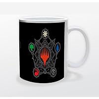 Pyramid America - Magic the Gathering Mug - MTG Elements - 11 oz. Mug Unique Ceramic Cup for Coffee, Cocoa & Tea Drinkers - Chip Resistant & Printed Both Sides