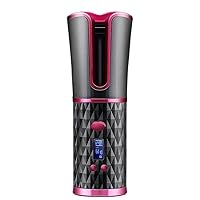 Unbound Cordless Auto Curler - Rechargeable Auto Curler for Curls or Waves (Color : Black)