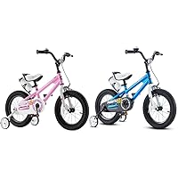 Royalbaby Freestyle Toddlers Kids Bike Girls 12 Inch Childrens Learning Bicycle & Kids Bike Boys Girls Freestyle BMX Bicycle with Training Wheels Kickstand Gifts