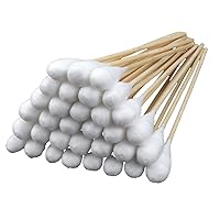 400Pcs Long Cotton Swab with Large Tip (20cm) Esthetician Supplies Disposable Cotton Swabs for Gynecology