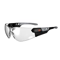 Ergodyne - 59180 Skullerz SAGA Frameless Safety Glasses, Indoor/Outdoor Lens Matte Black