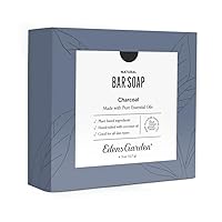 Charcoal Natural Aromatherapy Cold Processed Bar Soap (Made With Essential Oils, Vegan, For Face & Body), 4.4 oz Bar