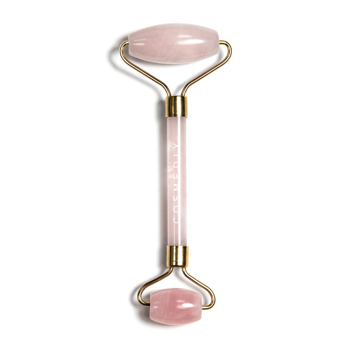 COSMEDIX Rose Quartz Crystal Face Roller for Wrinkles and Lifting - Eye Roller, Ice Roller for Face & Eye Puffiness Relief - Instant Face Lift - Beauty & Personal Care - Skin Care Tools
