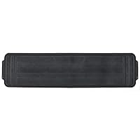 Motor Trend Rear Seat Runner, Rubber Floor Mat Liner for 2nd or 3rd Row Car SUV Van, Durable Heavy Duty Polymerized Latex Full Interior Protection Black