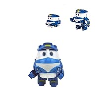 Small Robot Deformation Toy Kay Robot Blue Toys for Little Kids Plastic Toys