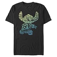 Disney Big & Tall Lilo & Stitch Stitch Fill Men's Tops Short Sleeve Tee Shirt