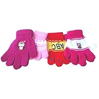 Four Pairs Sona Magic Gloves for Infant and Toddlers Ages 1- 4 Years