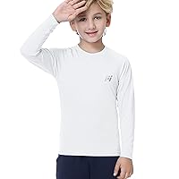 MEETWEE Boys Rash Guard Long Sleeve Girl UPF 50+ Sun Protection Shirt Swim Shirts Youth SPF Quick Dry Shirt Swimwear Sunsuits