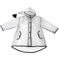 Clear Raincoat for Kids Girls Boys Poncho Rain Coats Quicksand Hood Lightweight