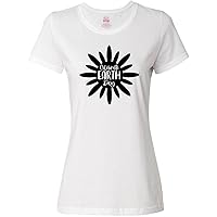 inktastic Celebrate Earth Day Flower Silhouette Women's T-Shirt