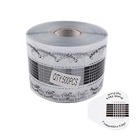Beauty Leader 500 Pcs/Roll Nail Form Stickers Clear Nail Art Guide Form Acrylic UV Gel Tips Extension (B-Black)