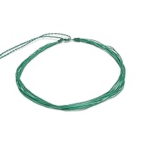 Multi Strand String Pull Tie Choker Adjustable Waterproof Necklace - Unisex Surfer Fashion Handmade Jewelry Boho Accessories