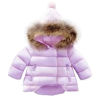 Winter Coats for Kids with Hoods Light Puffer Jacket for Baby Boys Girls, Infants, Toddlers 3-7T