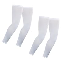 Elixir Golf (E3D-W2P) Unisex 2 Pairs of Sports Cooling Arm Sleeves, White