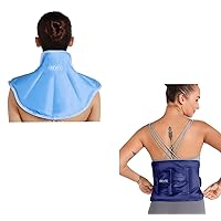 REVIX Gel Cold Pack for Lower Back and Ice Pack for Neck Shoulders Upper Back Pain Relief