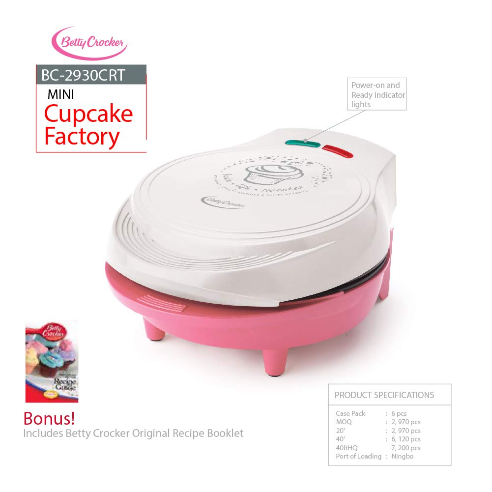 Betty Crocker BC-2930CRT Cupcake Maker, Pink