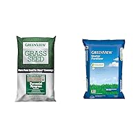 GreenView Fairway Formula Perennial Ryegrass Blend Grass Seed 20 lb. Bag + Starter Fertilizer 48 lb. Covers 15,000 sq. ft.
