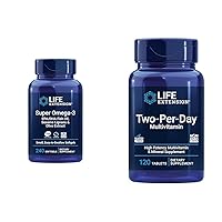 Life Extension Super Omega-3 EPA/DHA Fish Oil & Two-Per-Day High Potency Multi-Vitamin & Mineral Supplement - Vitamins