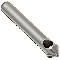 KEO 53510 Cobalt Steel Single-End Countersink, Uncoated (Bright) Finish, 82 Degree Point Angle, Round Shank, 1/4