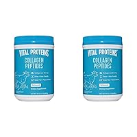 Vital Proteins Collagen Peptides Unflavored Dietary Supplement (Net Wt 24 Oz), (Pack of 2)