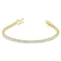 5 Carat TW Diamond Tennis Bracelet in 14K Yellow Gold