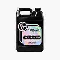 1 Gallon EMA Acrylic Nail Liquid Monomer For Acrylic by VERTICOLOR, MMA Free No Yellowing, Monomero para acrilico Nail Liquid Secret Formula For Acrylic Nail, Superior Adhesion Formula (1 Gallon)