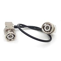 3G 50Ohm HD SDI Cable Male HD SDI Extension Cable for BMCC BMPC Hyperdeck Cameras Video Cable (Right Angle to Right Angle, 50cm=1.64ft)