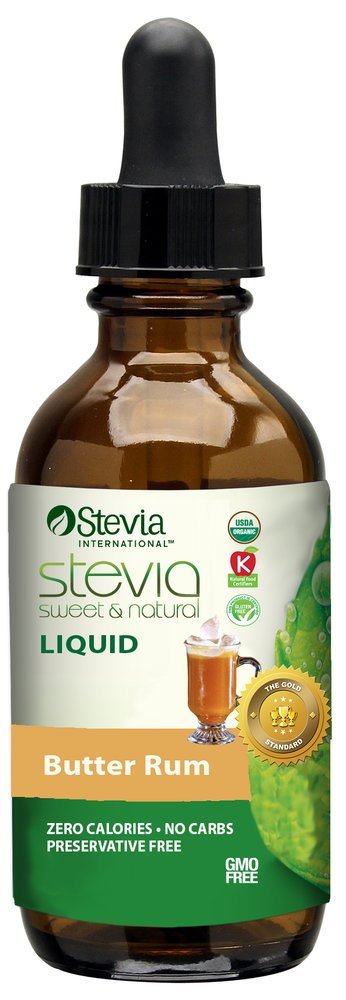 Liquid Stevia Butter Rum Stevia International 1 fl oz Liquid