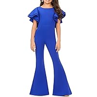 Jumpsuits Floor Length Flower Girl Dress Pageant & Performance Juniors Cute Prom Dress Elegant Fit 3-16 Years 2024