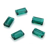25pcs Adabele Austrian 14mm Faceted Loose Rectangle Crystal Beads Emerald Green Compatible with Swarovski Crystals Preciosa 5055 SSRT1424