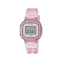Casio Illuminator Translucent Pink Alarm Chronograph Digital Watch LA-20WHS-4A