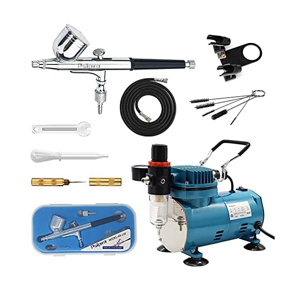 Mua Psipro 1/5HP Airbrush Compressor with Gravity Dual-action