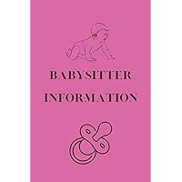babysitter information: Notebook for Babysitting and Emergency Contact Information Notepad, Teen Girls,boys,gifts