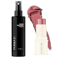 Farmasi VFX Pro Illuminating Primer spray Make-up fixer & Farmasi Blush Stick (02 - Play)