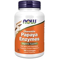 FOODS Papaya Enzyme Chewable, 180 Count