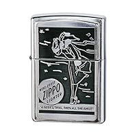 Zippo Lighter Penguin ART Metal 4 1935-40 Year Box Silver Kobi Metal