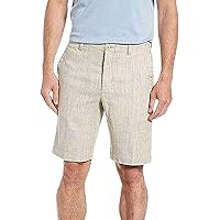 Tommy Bahama Harbor Herringbone Partial Elastic Waist Golf Shorts (Color: Stone Khaki, Size M)