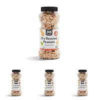 365 by Whole Foods Market, Dry Roasted and Unsalted Peanuts, 16 Ounce (Pack of 4)