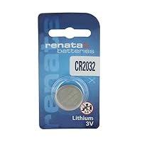 Renata or Rayovac CR2032 Lithium Coin Cells - Strip of 5 Batteries
