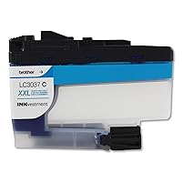 Brother Genuine LC3037C, Single Pack Super High-Yield Cyan INKvestment Tank Ink Cartridge, Page Yield Up to 1,500 Pages, LC3037, Amazon Dash Replenishment Cartridge