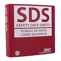 6034 Recycled Poly GHS-SDS Binder, Bilingual, 2.5