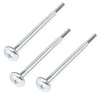 [Upgraded] WB01X10180 Mounting Bolt for GE Microwaves, Microwave Cabinet Mounting Installation Flat Bolt (3 Pack)