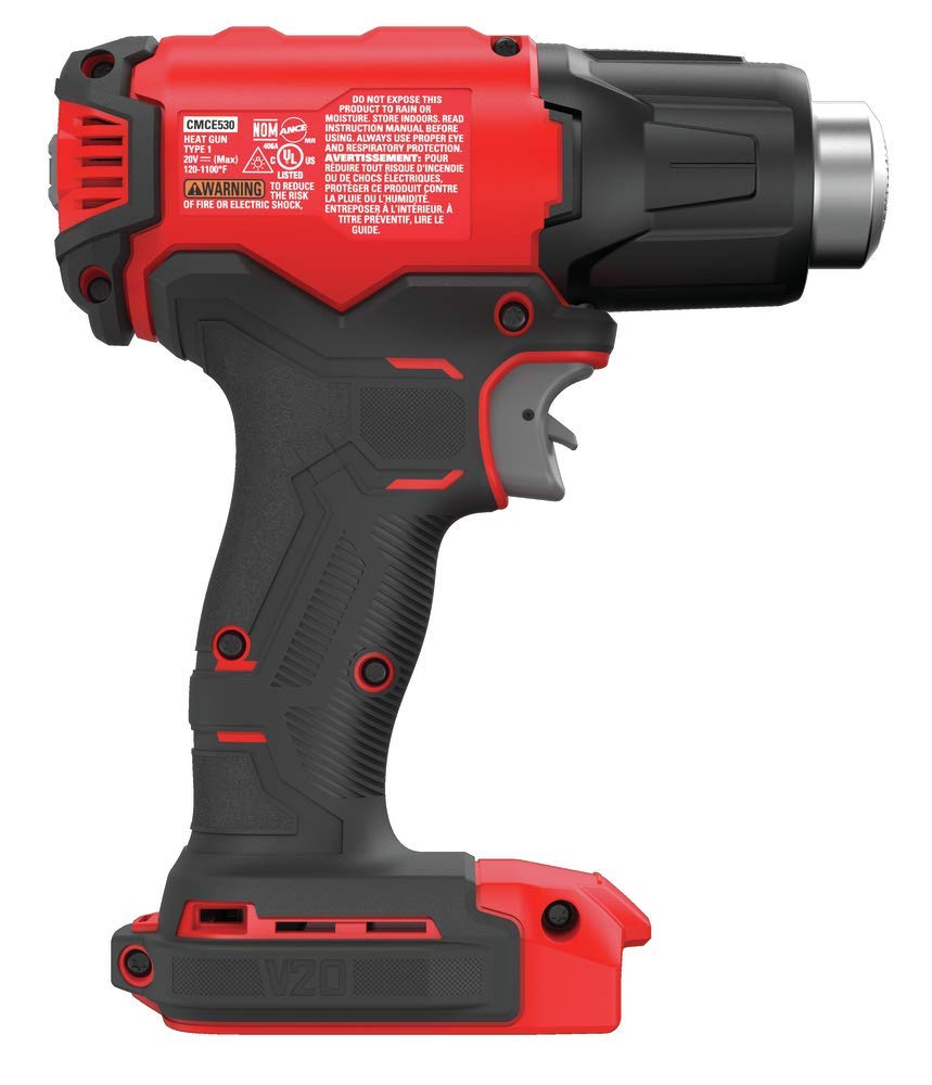 CRAFTSMAN 20V MAX Heat Gun, Tool Only (CMCE530B)