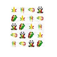 Pot Leaf / Cannabis Waterslide / Water Transfer Nail Decals/Nail Art