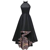 Woman's A-Line Camo High Low Wedding Guest Dresses Bridesmaid Dress Prom Gown