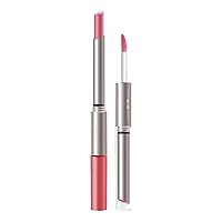 6 Colors Nude Lipstick Liquid Lipstick Set 2 In 1 Lip Stick Lip Gloss Lip Stain Long Lasting Non Stick Cup Nude Lip Makeup Lip Plumping (C, A)
