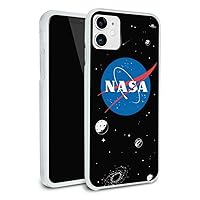 NASA Official Meatball Logo Protective Slim Fit Hybrid Rubber Bumper Case Fits Apple iPhone 8, 8 Plus, X, 11, 11 Pro,11 Pro Max
